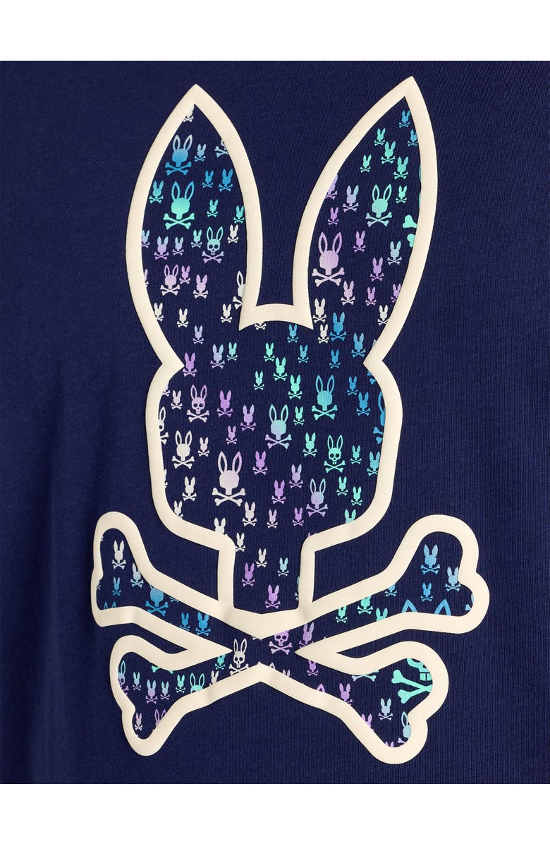 Psycho Bunny Big & Tall Nev Bunny Graphic Tee, Alternate, color, Evening Blue
