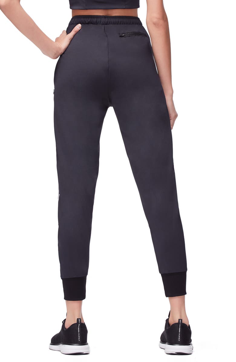 Good American Piped Jogger Pants, Alternate, color,