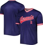 STITCHES Men's Stitches Navy California Angels Cooperstown Collection Team Jersey