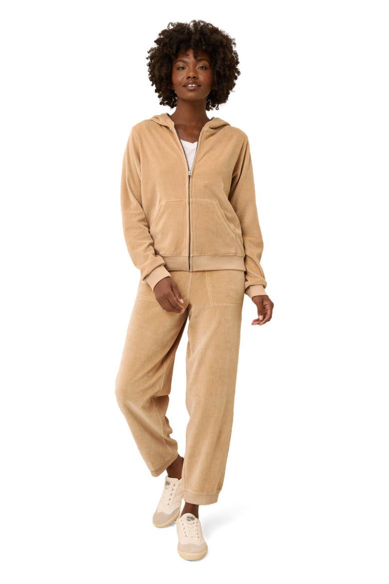 Organic Cotton Pure Velour Relaxed Sweatpant, Main, color, Sesame