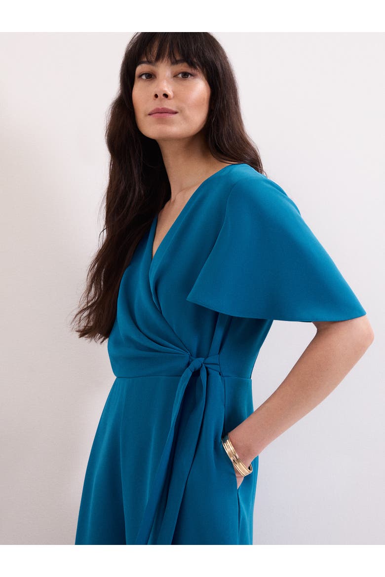 Julissa V-Neck Jumpsuit, Alternate, color, Blue