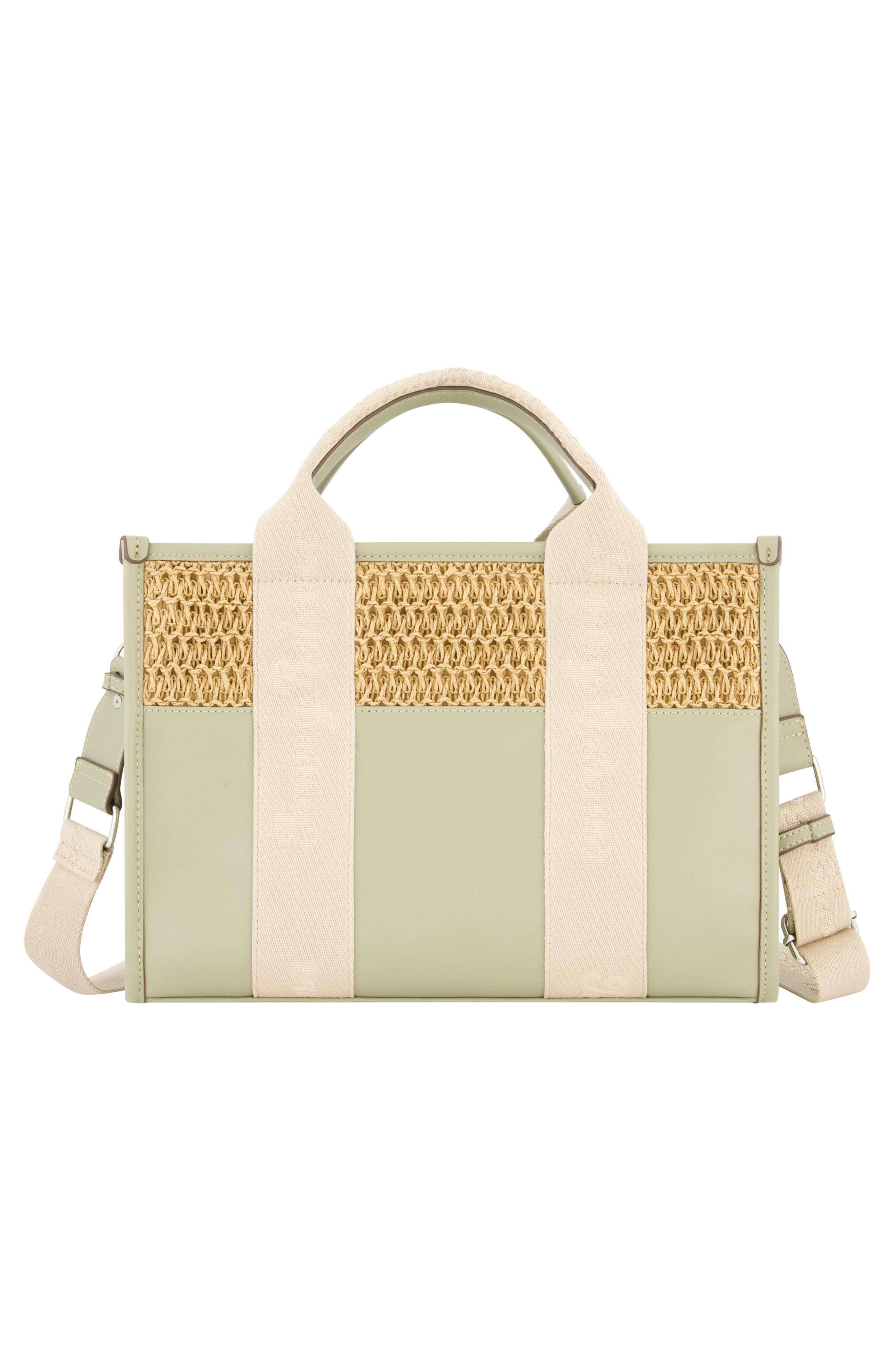 Tommy Bahama Raffia Web Strap Modern Tote Bag, Alternate, color, Sage