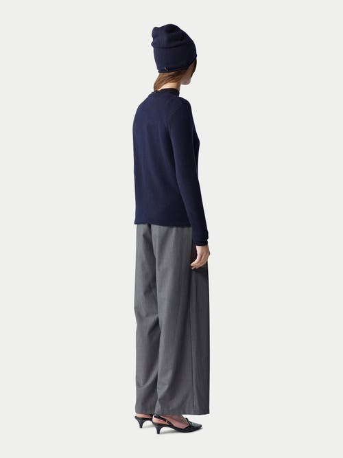 Gobi Mongolian Cashmere Cashmere Hat And Sweater Set In India Ink
