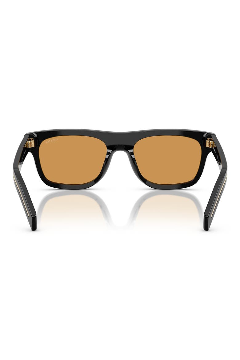 55mm Pillow Sunglasses, Alternate, color, BLACK