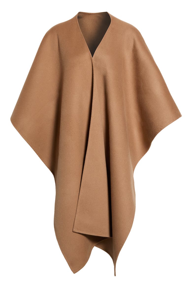 Wool & Cashmere Cape Scarf, Main, color, CARMEL
