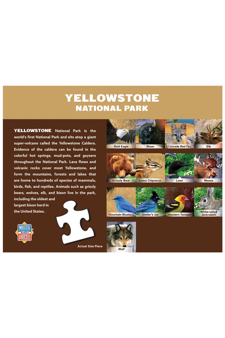 Wildlife of Yellowstone 100pc Puzzle, Alternate, color, Multicolor