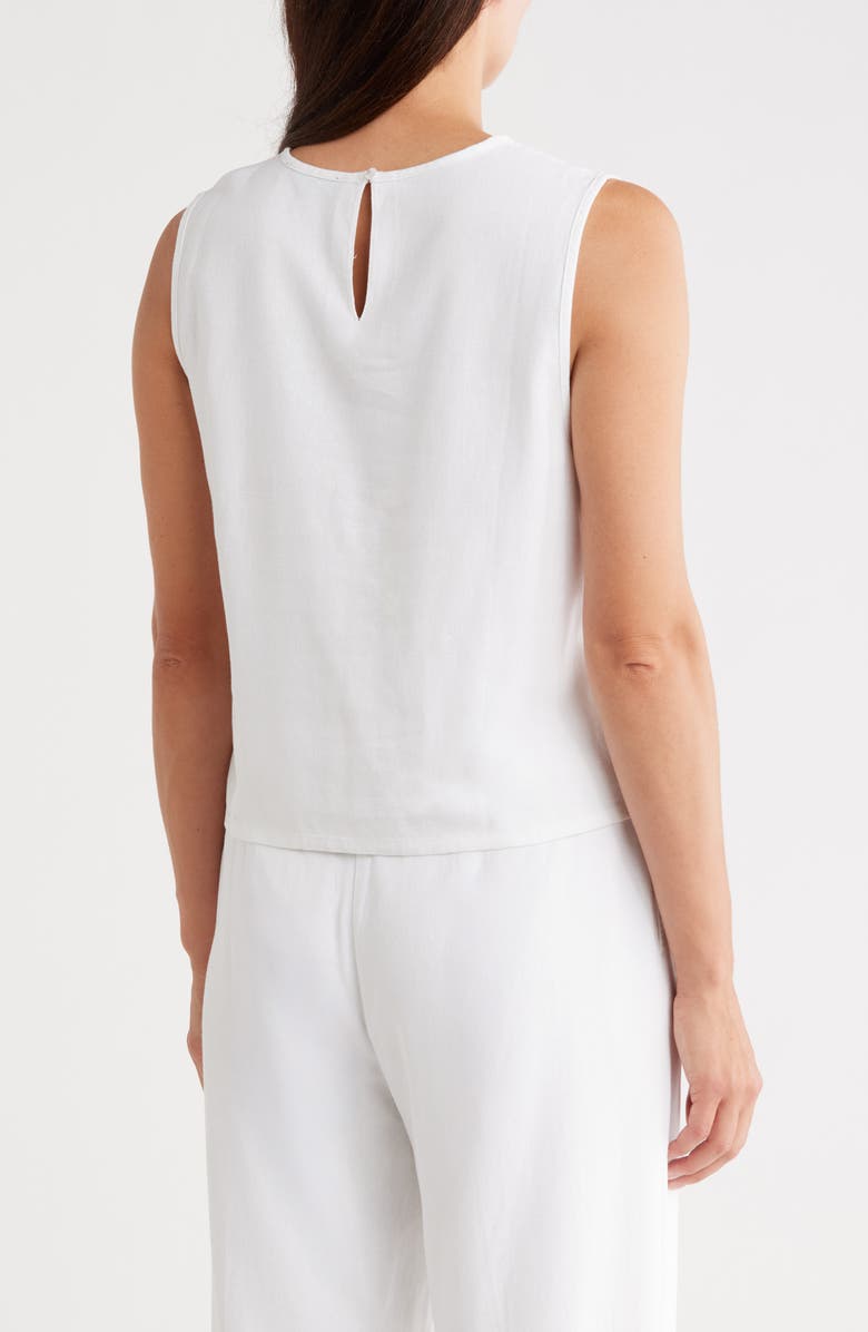 Nicole Miller Embroidered Lace Trim Tank, Alternate, color,