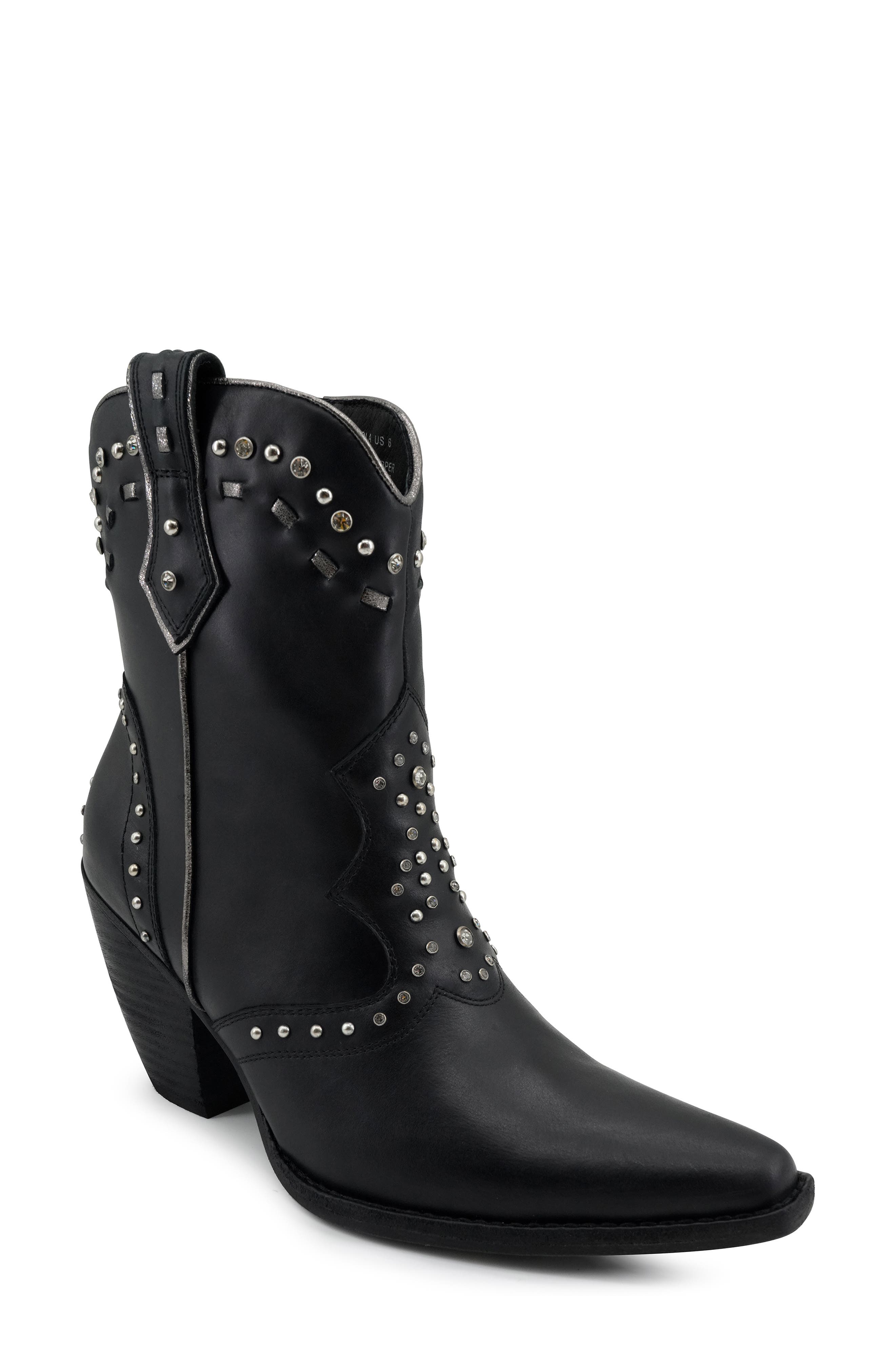 ZIGI Angola Studded Western Boot, Main, color, 