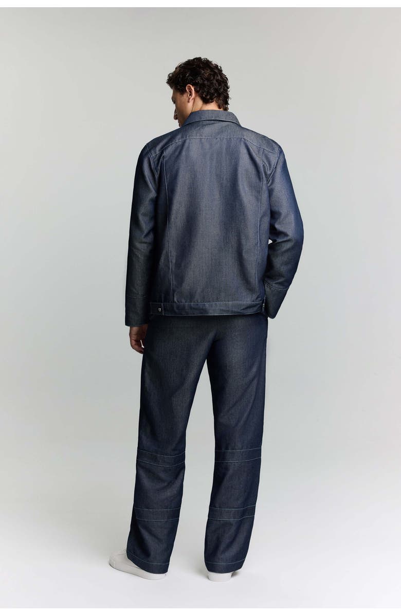 Jendue US Timeless Denim Jacket - Classic & Durable Outerwear, Alternate, color, Deep Blue