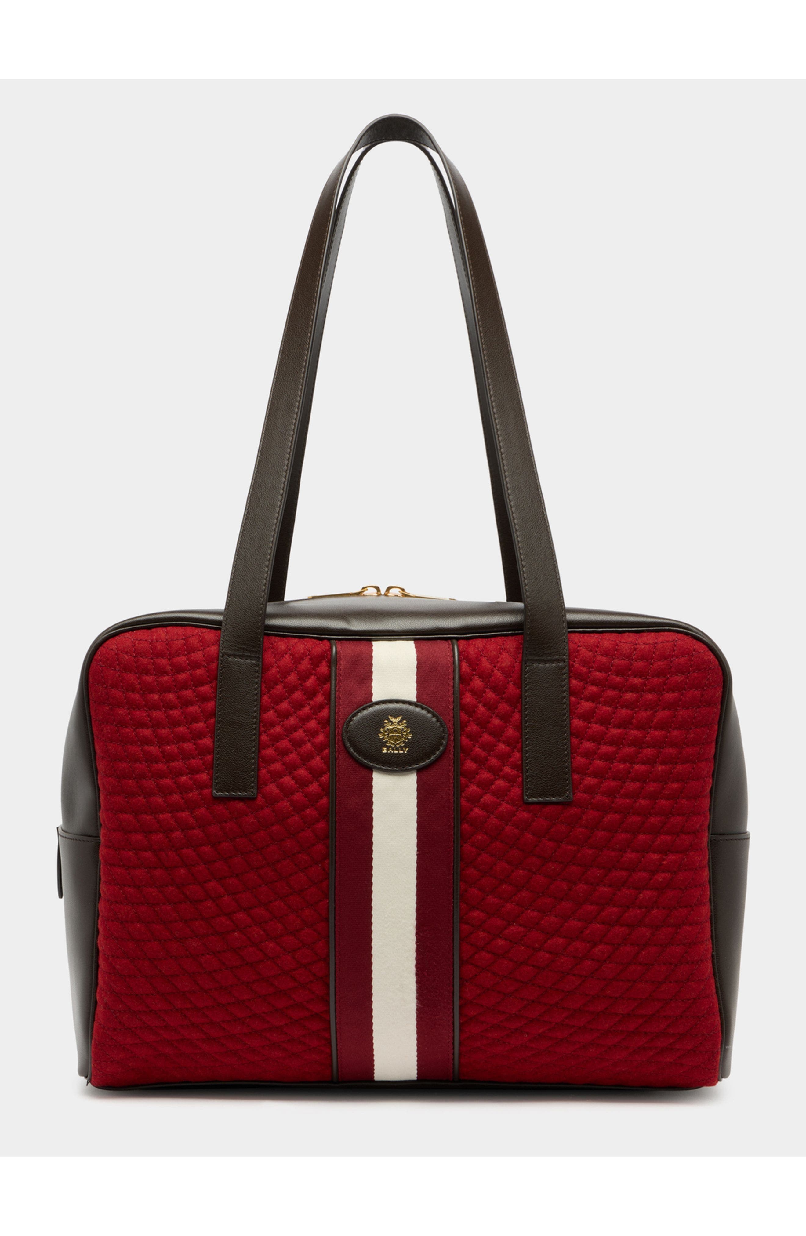 Bally Winter Capsule Tote Bag, Main, color, Red