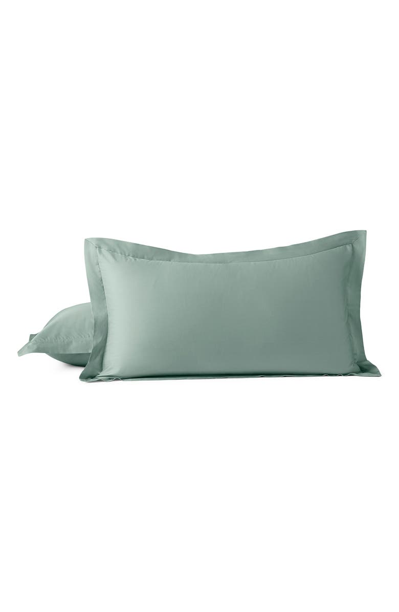 Coyuchi Cloud Soft Organic Cotton Sateen Pillow Sham, Main, color, Sage