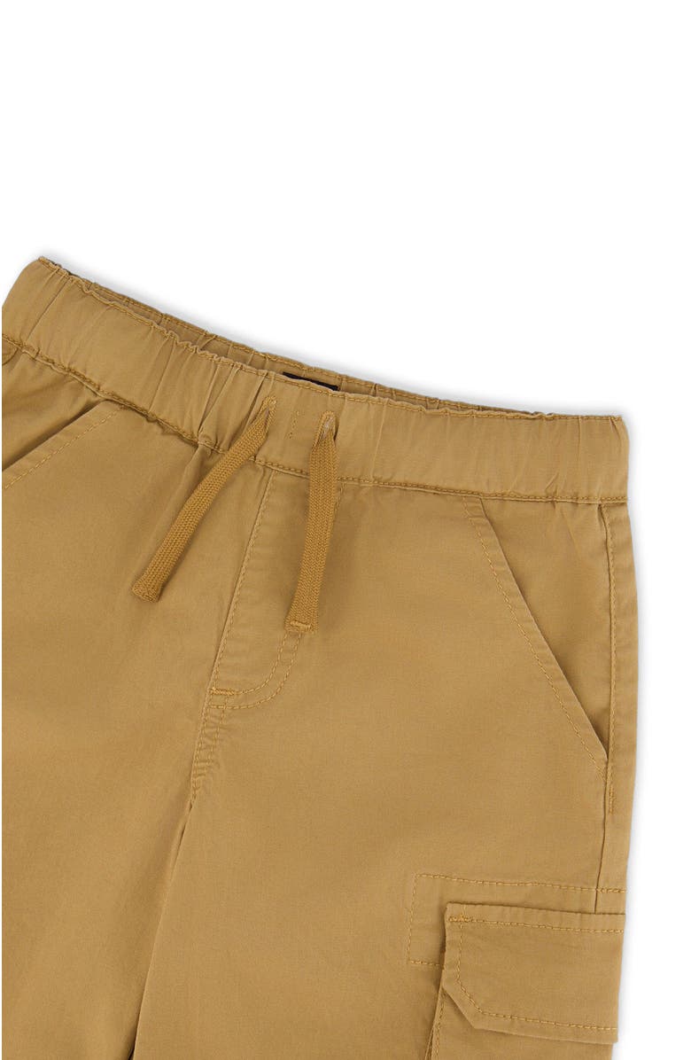 Deux par Deux Stretch Twill Bermuda with Cargo Pockets, Alternate, color, Beige