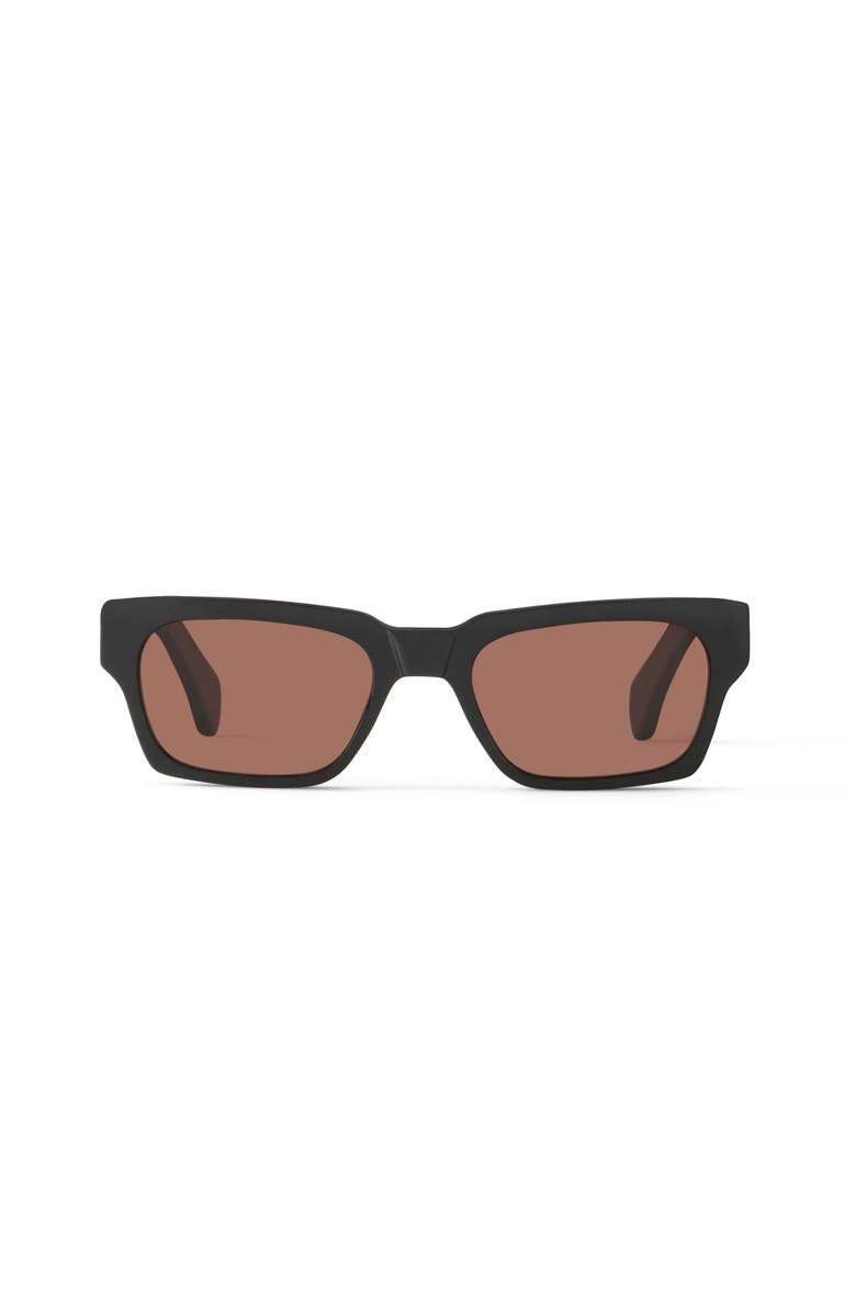 French Kiwis Eyewear Leon Sunglasses, Main, color, Black