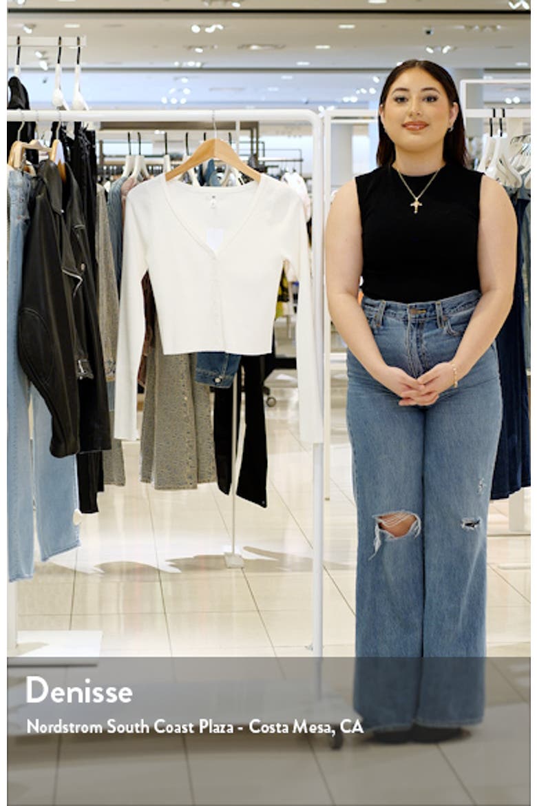 Rib Crop Cardigan video