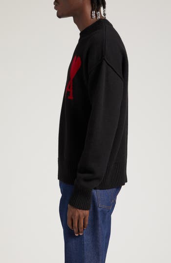 AMI PARIS Ami de Coeur Monogram Crewneck Sweater | Nordstrom AMI PARIS Ami de Coeur Monogram Crewneck Sweater | Nordstrom