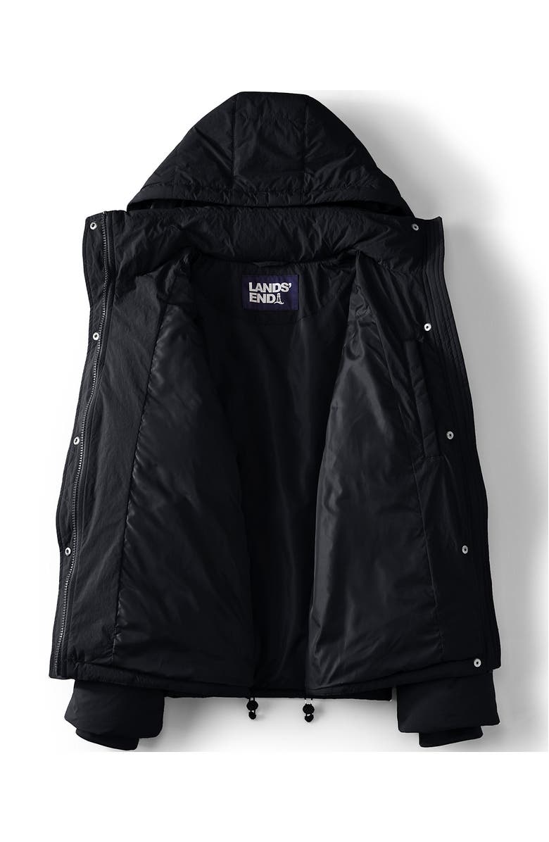 Lands' End Wide Channel 600 Down Puffer Jacket, Alternate, color, Black