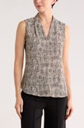 NORDSTROM RACK V-Neck Sleeveless Woven Shell Top