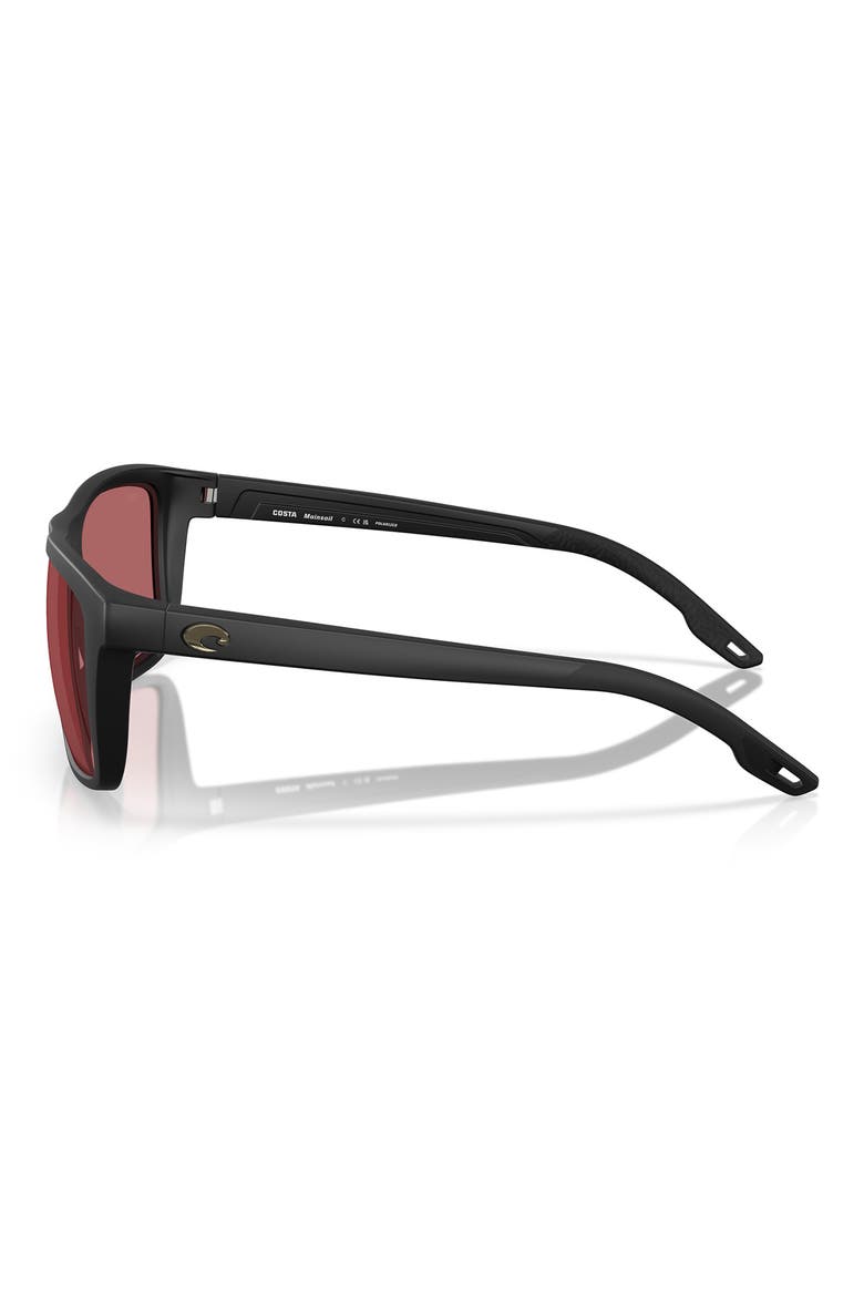 Mainsail 55mm Sunglasses, Alternate, color, MATTE BLACK / ROSE