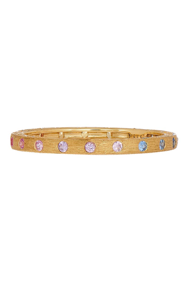 Dunes 18k Gold Rainbow Sapphire Band Ring, Main, color, 18K YELLOW GOLD