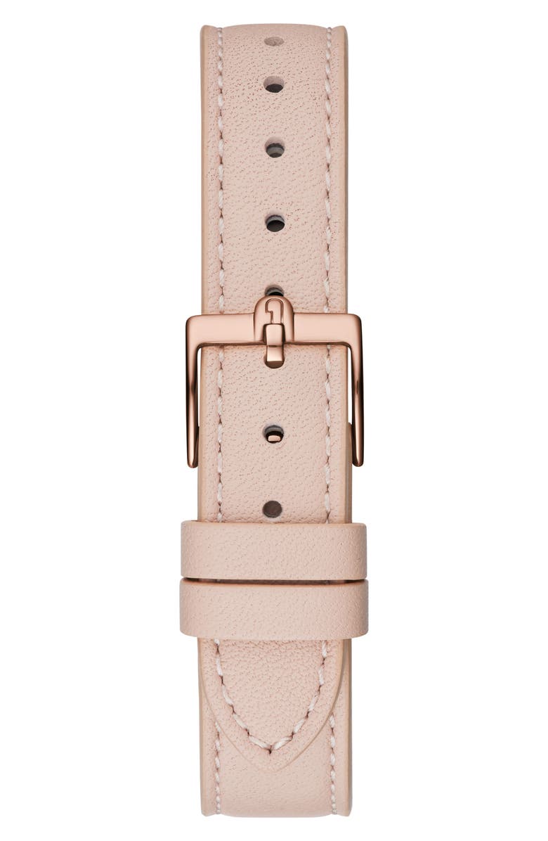 Furla Logo Links Leather Strap Watch, 36.5mm, Alternate, color,