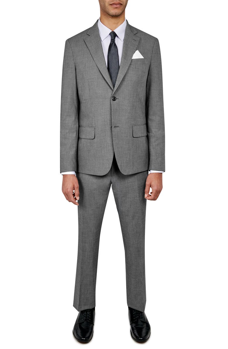 W.R.K Men's Slim Fit Performance Suit, Main, color, Charcoal