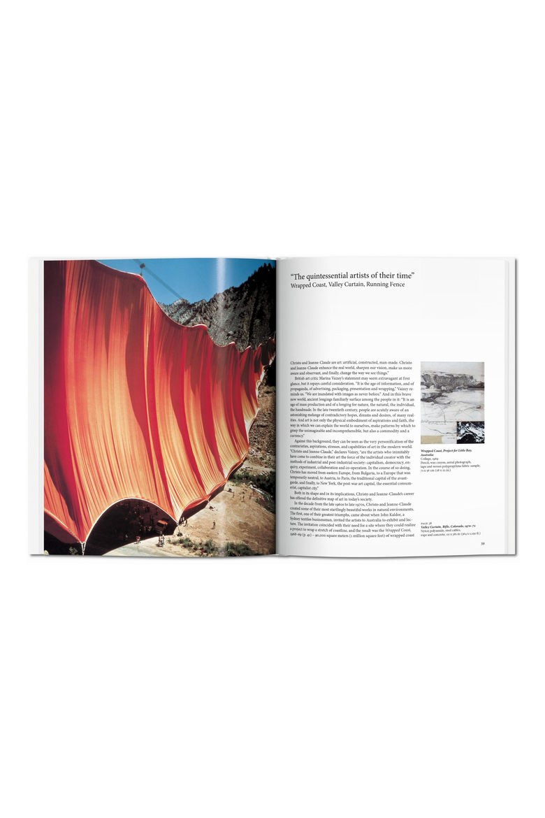 Christo and Jeanne Claude Book, Alternate, color, White