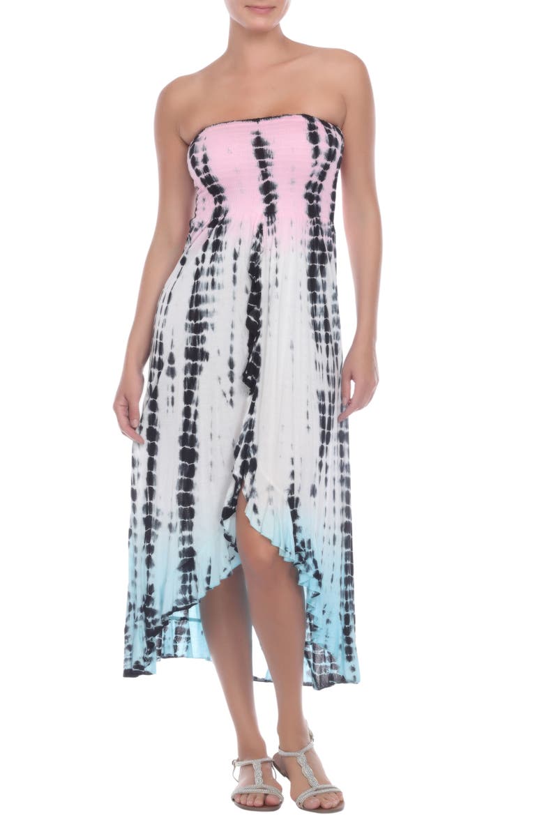 BOHO ME Strapless Midi Dress, Main, color, 