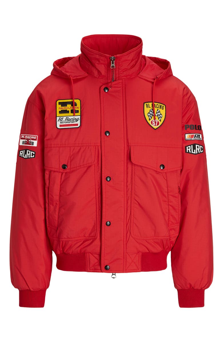Polo Ralph Lauren Racing Patch Jacket, Alternate, color, Red