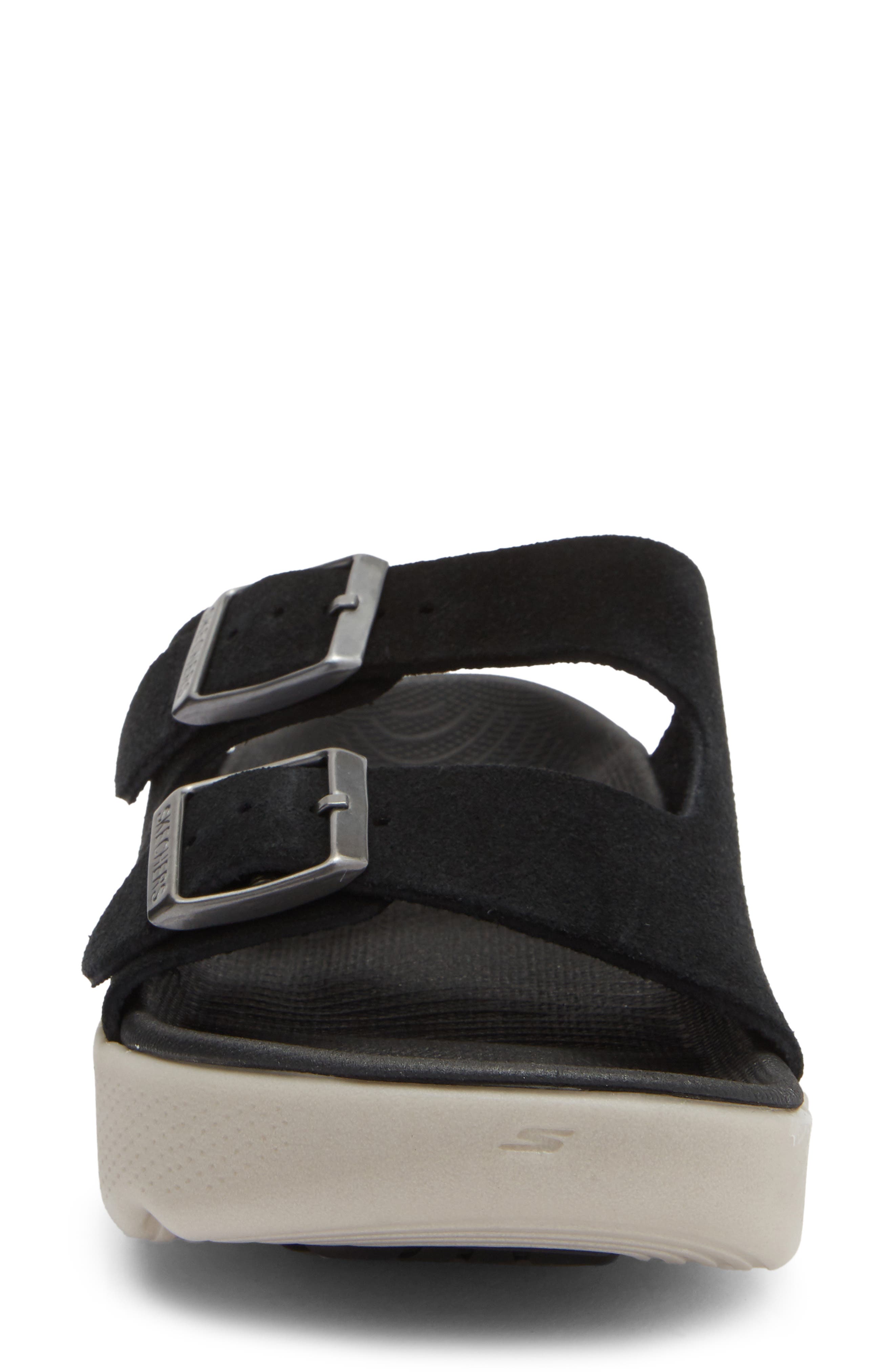 SKECHERS Massage Fit Revive Honey Sandal, Alternate, color, Black