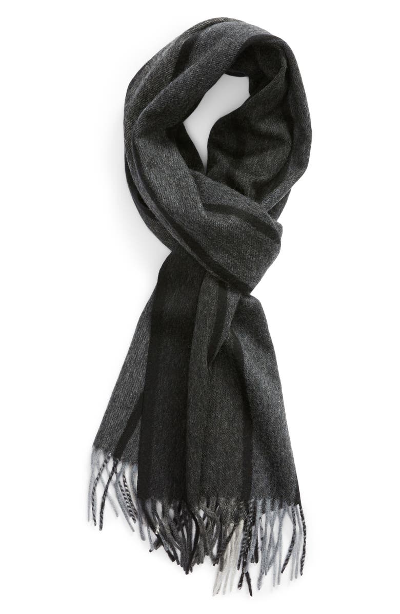 NORDSTROM MEN'S SHOP Stripe Cashmere Scarf, Main, color, 