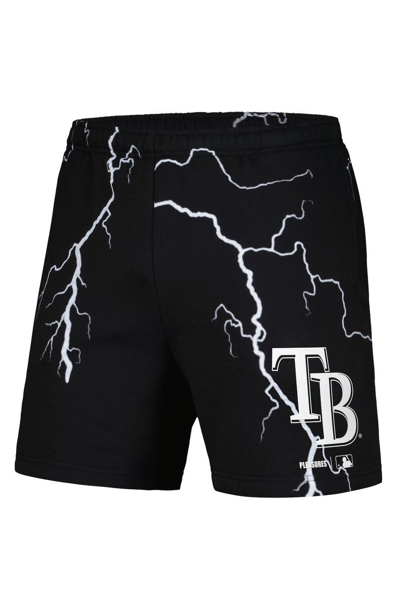 PLEASURES Men's PLEASURES Black Tampa Bay Rays Lightning Shorts, Alternate, color,