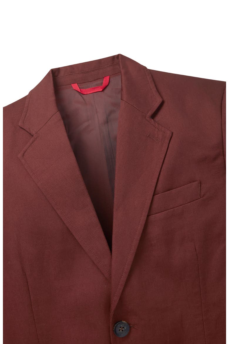 Pasmore Tailored Linen Blend Blazer, Alternate, color, Brown