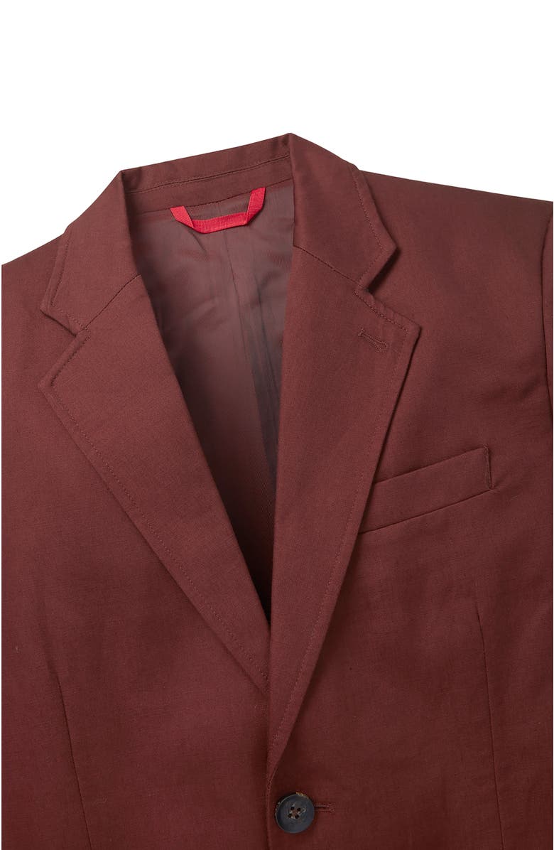 Aubin Pasmore Tailored Linen Blend Blazer, Alternate, color, Brown