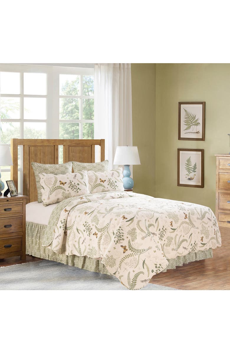 C&F Home Althea Quilt, Main, color, Green