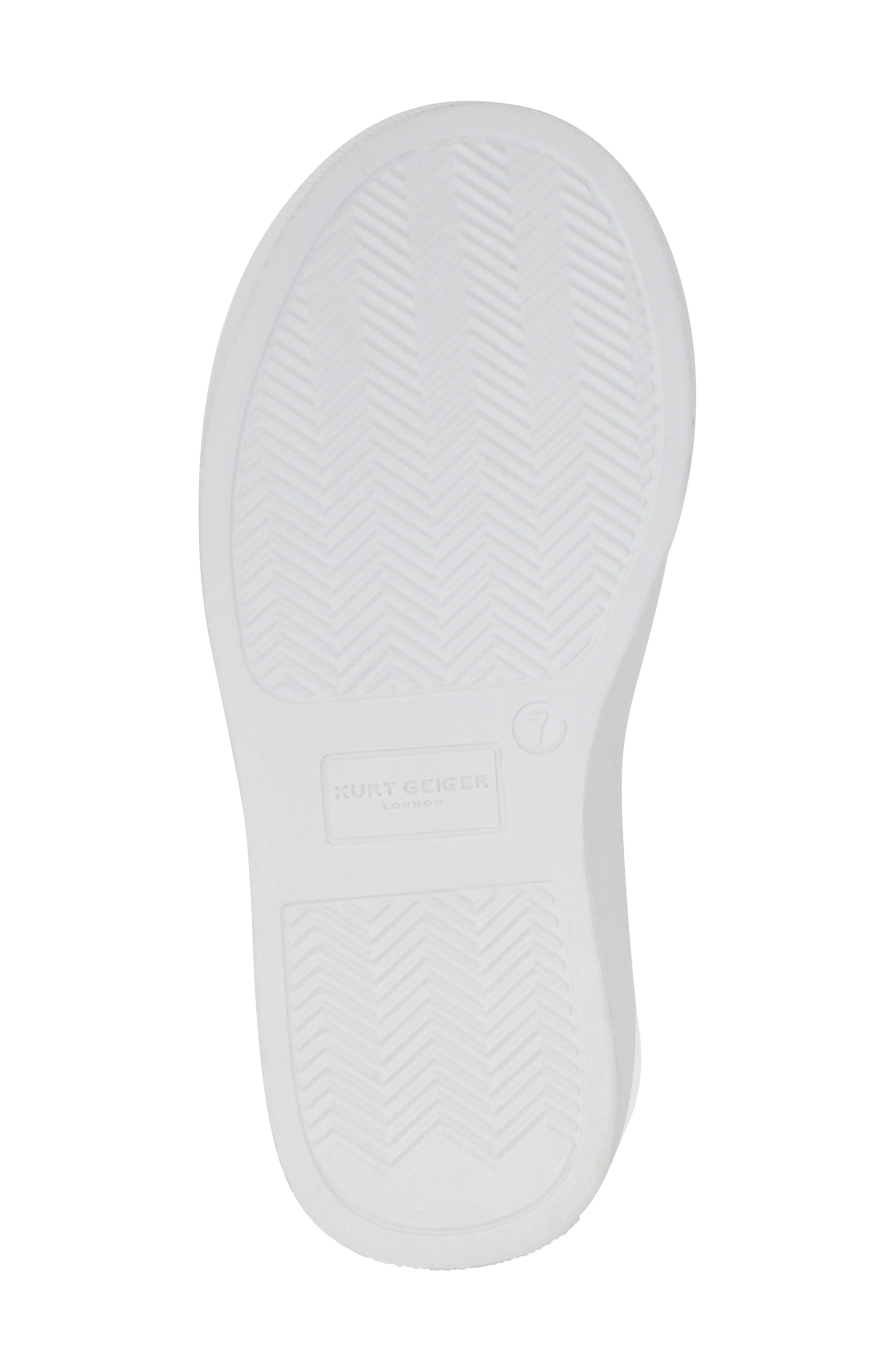 Kurt Geiger London Kids
 Mini Flower Appliqué Petal Platform Sneaker, Alternate, color, White Multi