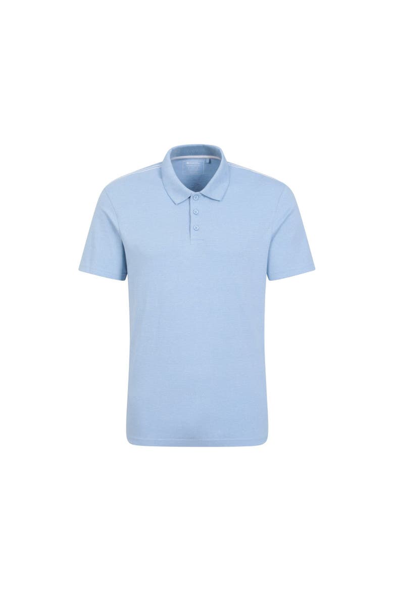 Cordyline Textured Polo Shirt, Main, color, Pale Blue
