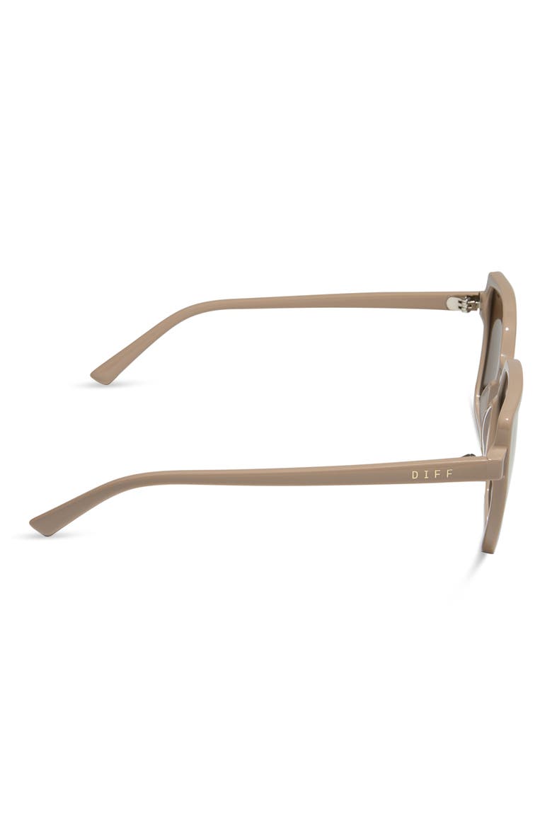 Esme 53mm Polarized Square Sunglasses, Alternate, color, BROWN GOLD FLASH
