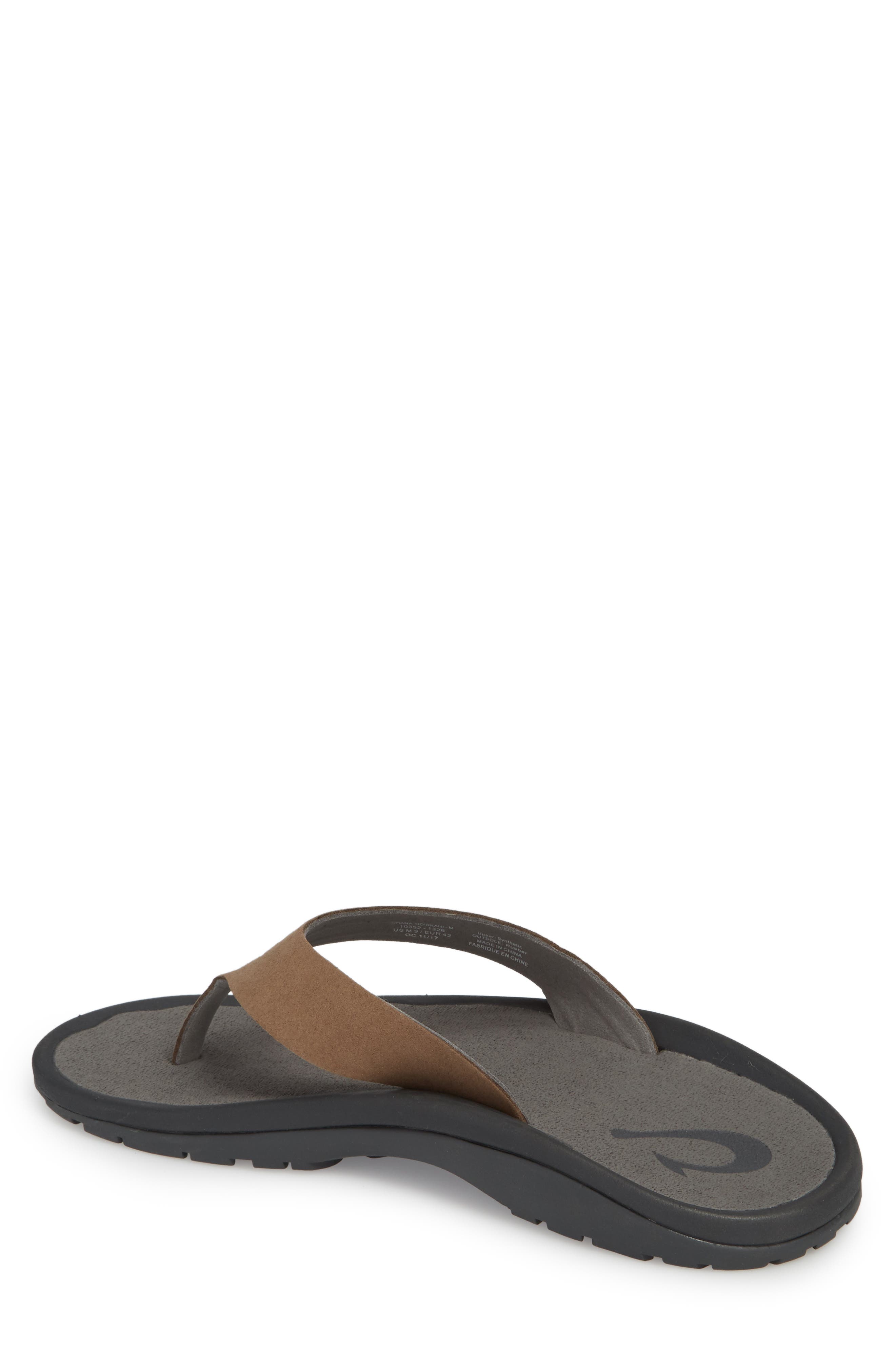 Ohana Ho'okahi Flip Flop, Alternate, color, MUSTANG/ CHARCOAL