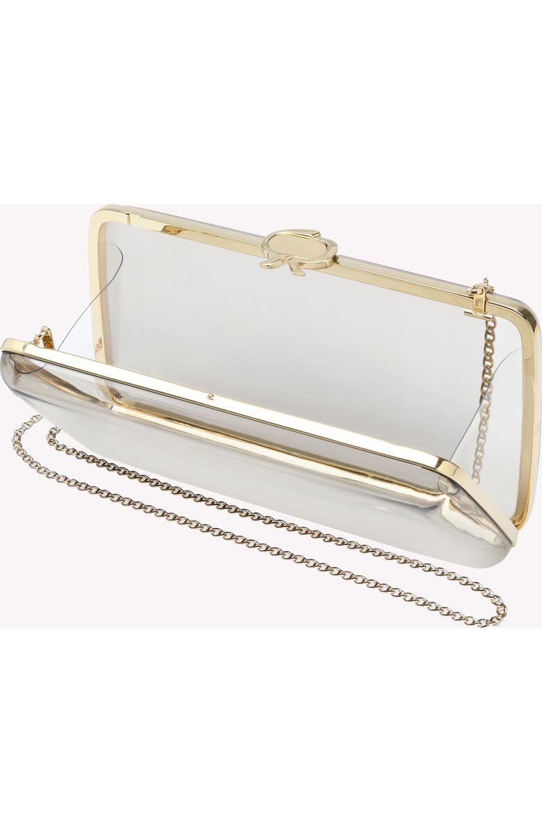 Gianvito Rossi Vetra Clutch, Alternate, color, Fumè Black Plexi