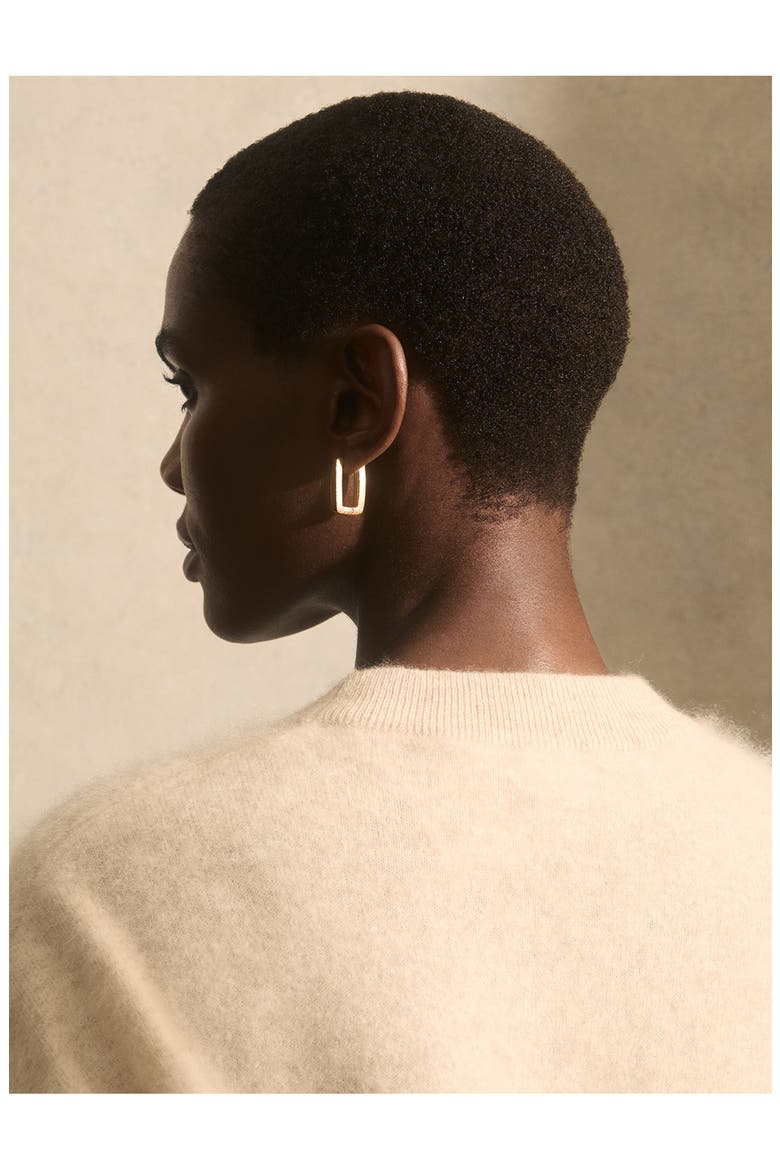 Grace Graphic Hoop Earrings, Alternate, color, GOLD TONE