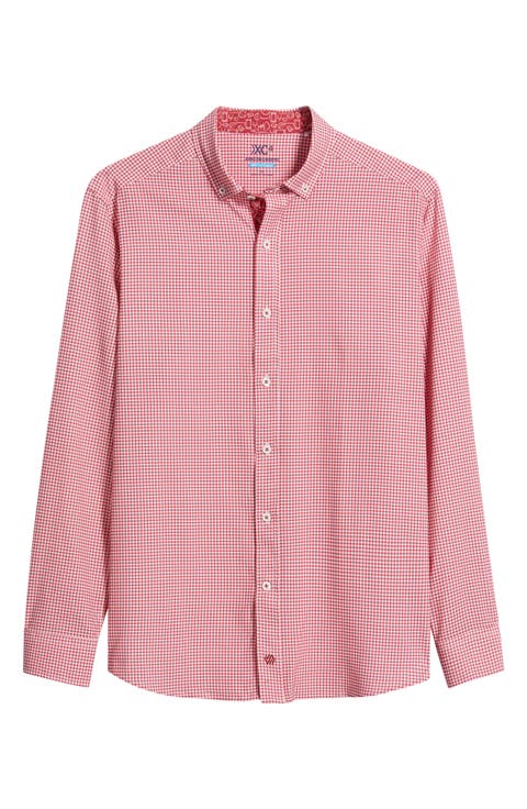 XC+™ Performance Game Day Gingham Button-Up Shirt
