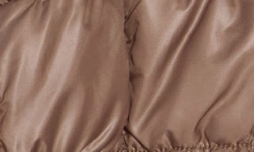Bcbgeneration Zip Quilted Short Puffer Jacket In Brown