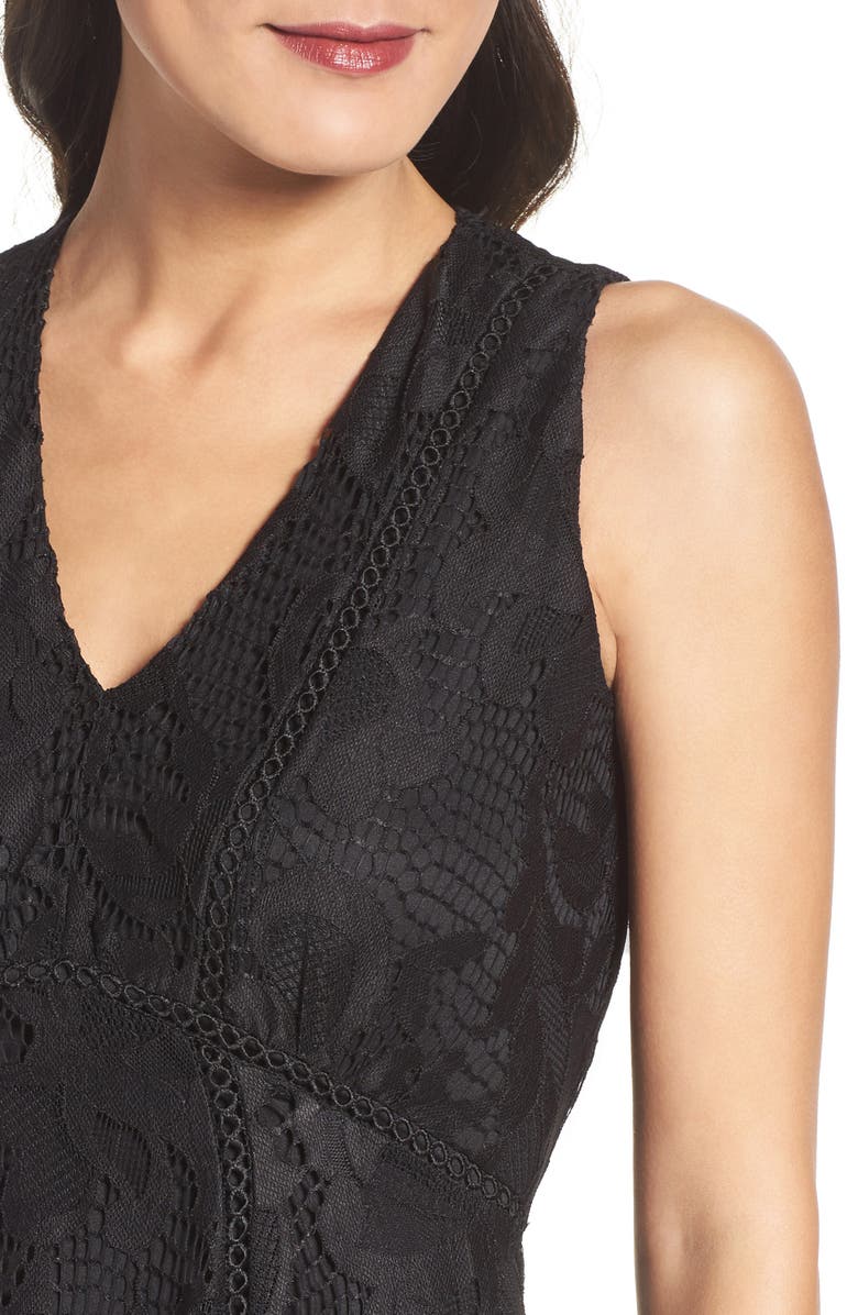 Taylor Dresses Lace Fit & Flare Dress, Alternate, color,