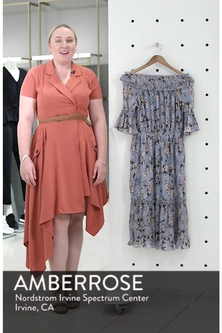 Off the Shoulder Midi Dress video