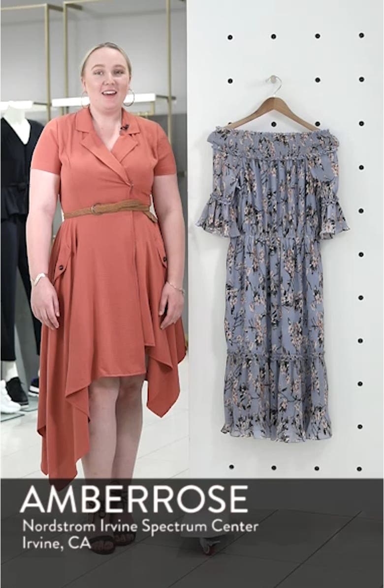 Off the Shoulder Midi Dress, sales video thumbnail