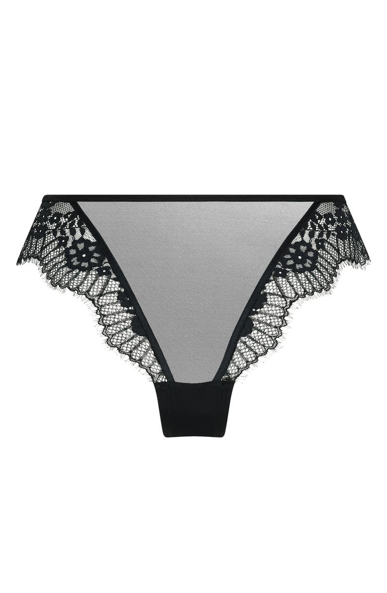 Hunkemöller Daphne Mesh & Lace Brazilian Cut Panties, Alternate, color, 