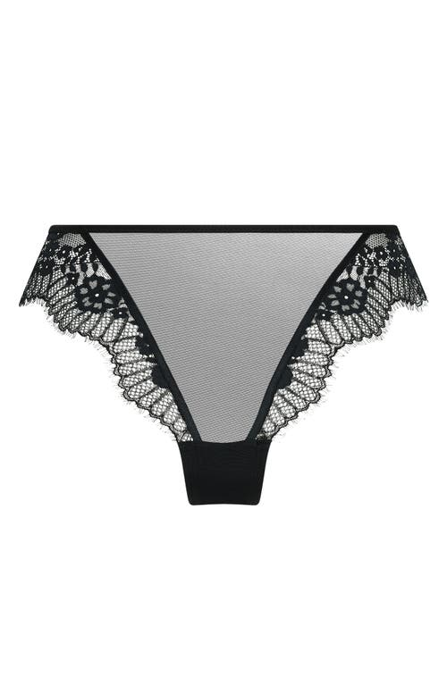 HUNKEMOLLER HUNKEMÖLLER DAPHNE MESH & LACE BRAZILIAN CUT PANTIES 