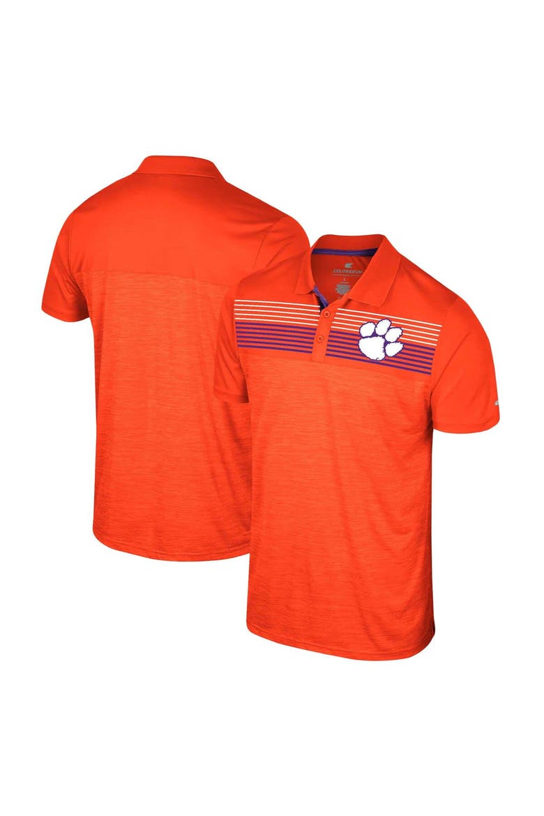 Men's Colosseum Orange Clemson Tigers Big & Tall Langmore Polo, Alternate, color, Orange