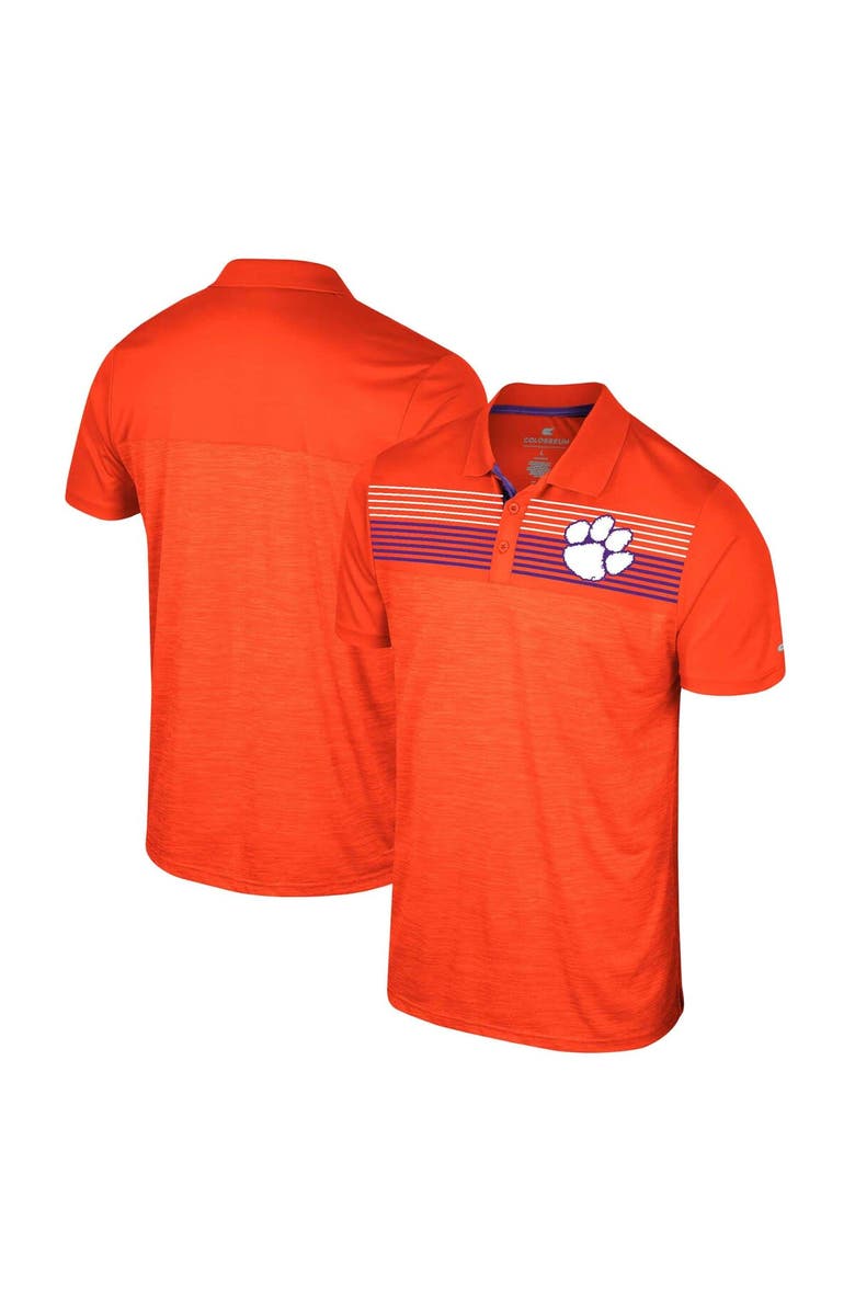 COLOSSEUM Men's Colosseum Orange Clemson Tigers Big & Tall Langmore Polo, Alternate, color, Orange