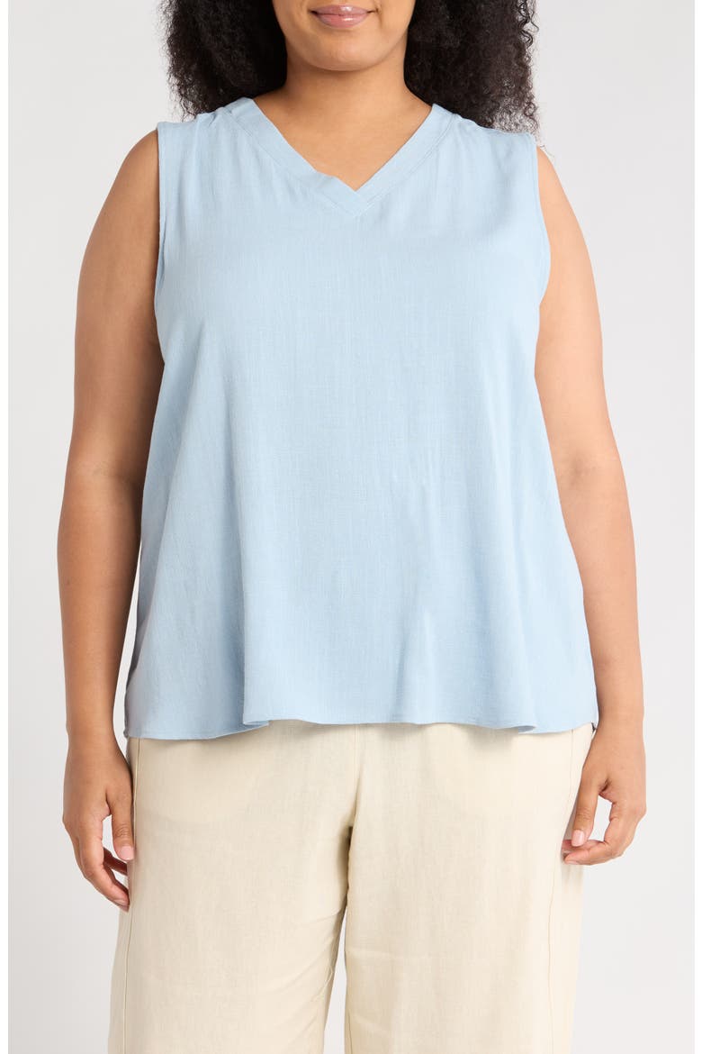 V-Neck Tank, Main, color, BLUE